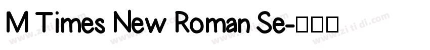 M Times New Roman Se字体转换 M Times New Roman Se字体转换
